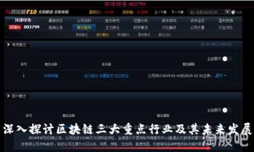 深入探讨区块链三大重点行业及其未来发展